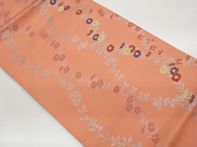 JAPANESE NAGOYA OBI / WOVEN FLOWER